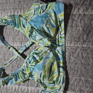 Tropical Print Sports Bra